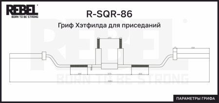 Гриф Хэтфилда для приседаний REBEL