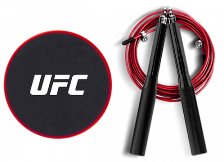 Набор для тренировки ног (Скоростная скакалка и Слайдеры) UFC UHA-69924