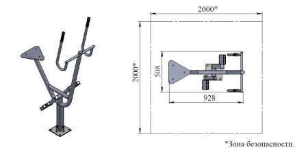 Тренажер "Велосипед" для улицы