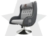 Дизайнерское кресло FUJIMO Monogram Silver Steel
