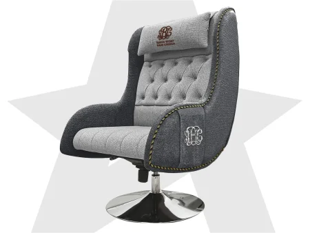 Дизайнерское кресло FUJIMO Monogram Silver Steel