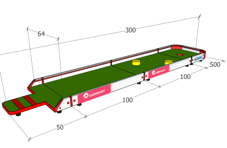 Дорожка для игры в мини гольф MEGA 1.3 MAX