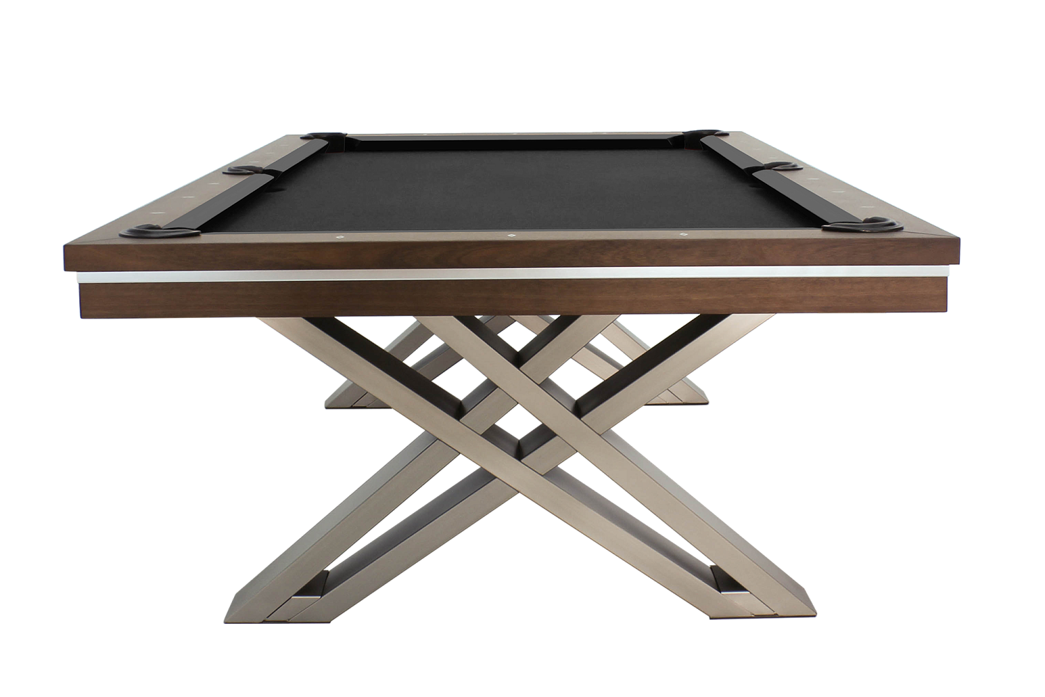 Бильярдный стол для пула RASSON "Pierce" 8 футов (коричневый) с плитой, со столешницей