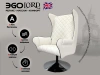Дизайнерское массажное кресло EGO Lord EG3002 КРЕМ (Арпатек)