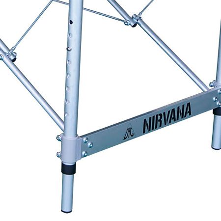 Массажный стол DFC NIRVANA, Elegant, 186х60х4 см, алюм. ножки, цвет оранжевый (Orange)