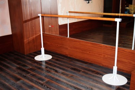 Станок балетный мобильный однорядный на круглом основании