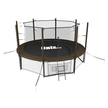 Батут UNIX Line Black&Brown 10 ft (inside)