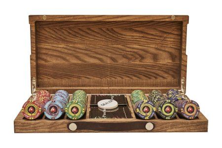 Набор для покера Luxury Ceramic на 200 фишек в кейсе из ясеня, Partida