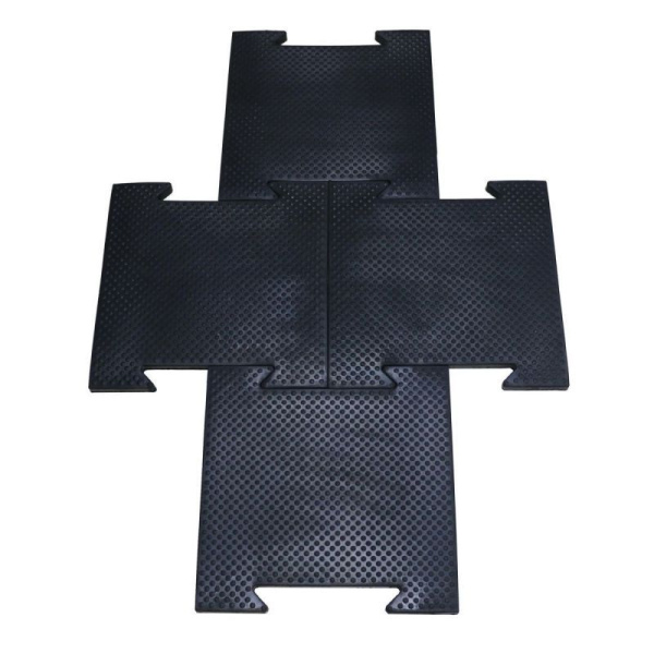 Плитка резиновая (черная) 500x500x30 мм PROFI-FIT