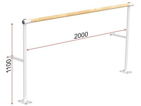 Станок хореографический напольно-пристенный однорядный