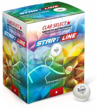 Мячи StartLine Club Select 1* New (120 шт, бел.)