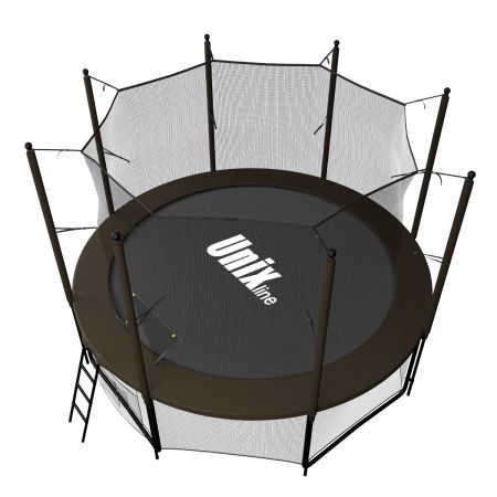 Батут UNIX Line Black&Brown 8 ft (inside)