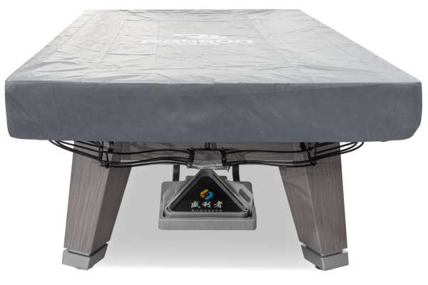 Бильярдный стол для пула "Rasson Acurra" 9 футов (серый, сланец 25 мм) в комплекте с плитой, аксессуары и сукно