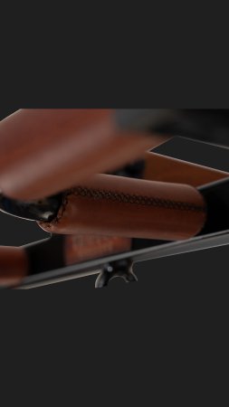 Кожаный турник FILIPPOV ELITE с подвесом для боксерского мешка