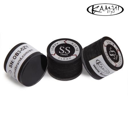 Наклейка для кия Kamui Clear Black ø14мм Super Soft 1шт.