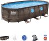 Каркасный бассейн Bestway Power Steel Swim Vista 56716 (549x274x122 с фильтр-насосом и лестницей)