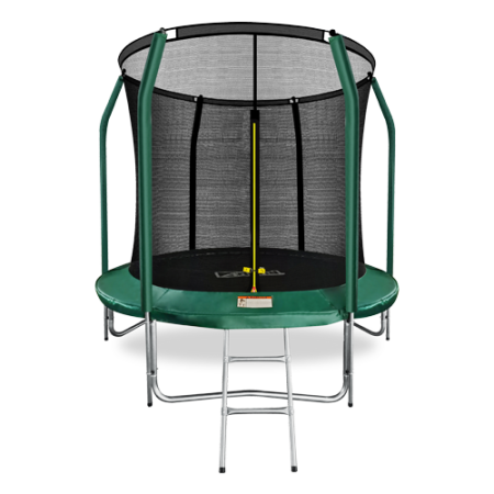 Батут ARLAND премиум 8FT с внутренней сеткой и лестницей (Dark green)