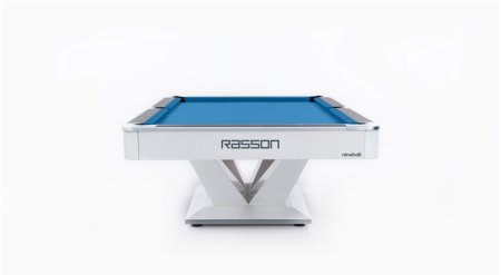 Бильярдный стол для пула RASSON "Victory 2 Plus" 8 футов (белый, сланец 30 мм)