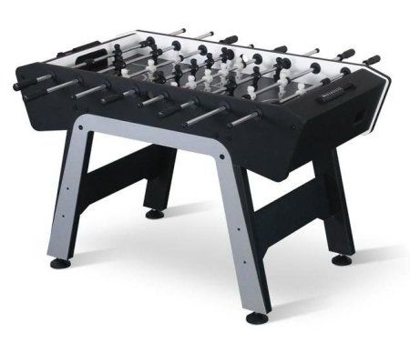 Игровой стол - футбол   "Prime"  черно-серый