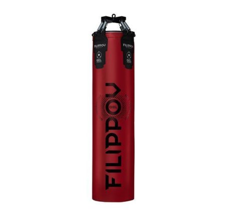Боксерский мешок PREMIUM GEL FILIPPOV (Красный) -  110см/40см/90кг